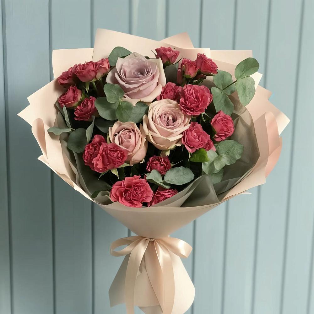 Букет цветов из: Гвоздики и Розы в Майкопе