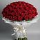 Букет 101 Красная роза Блэк Мэджик в Майкопе