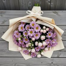 Букет цветов из:  Розы и Хризантемы в Майкопе