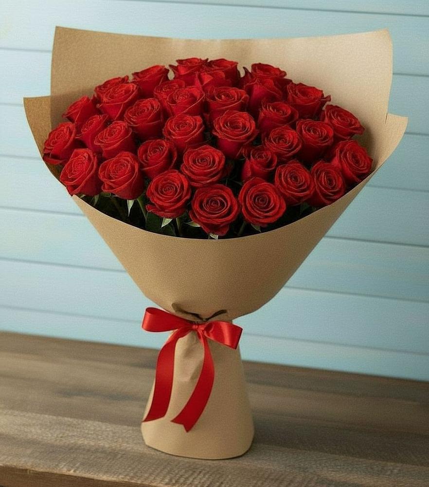 Букет Красные розы Милано в Майкопе