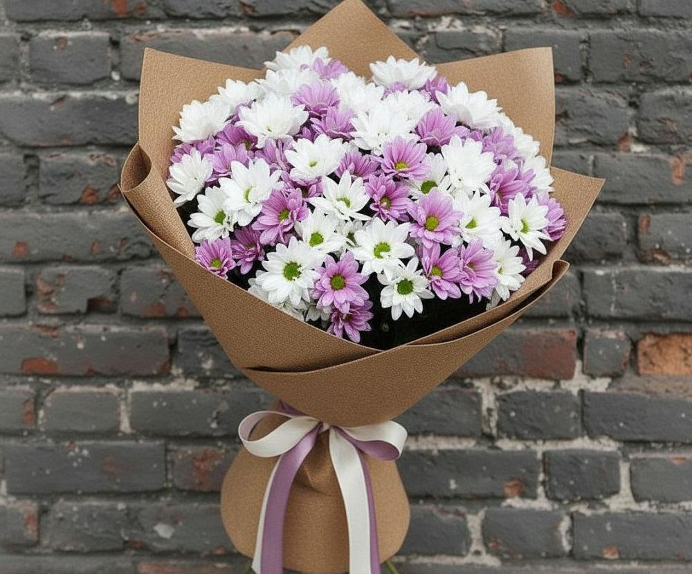 Букет цветов из: Хризантемы в Майкопе