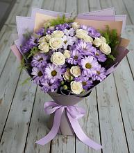 Букет цветов из:  Хризантемы и Розы в Майкопе